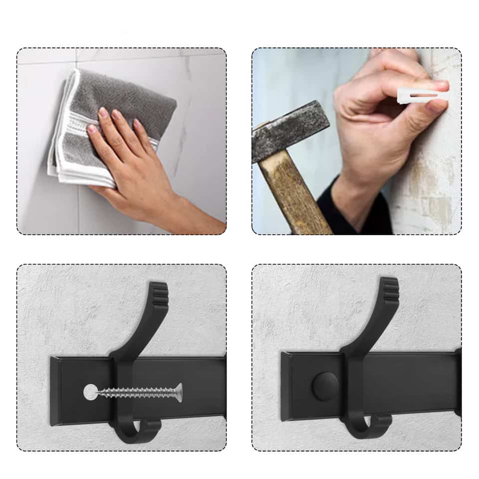 Porte manteau mural crochet – Image 3