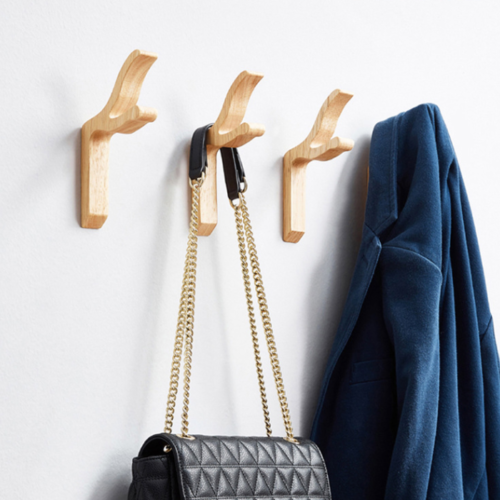 Arbre porte manteau mural bois