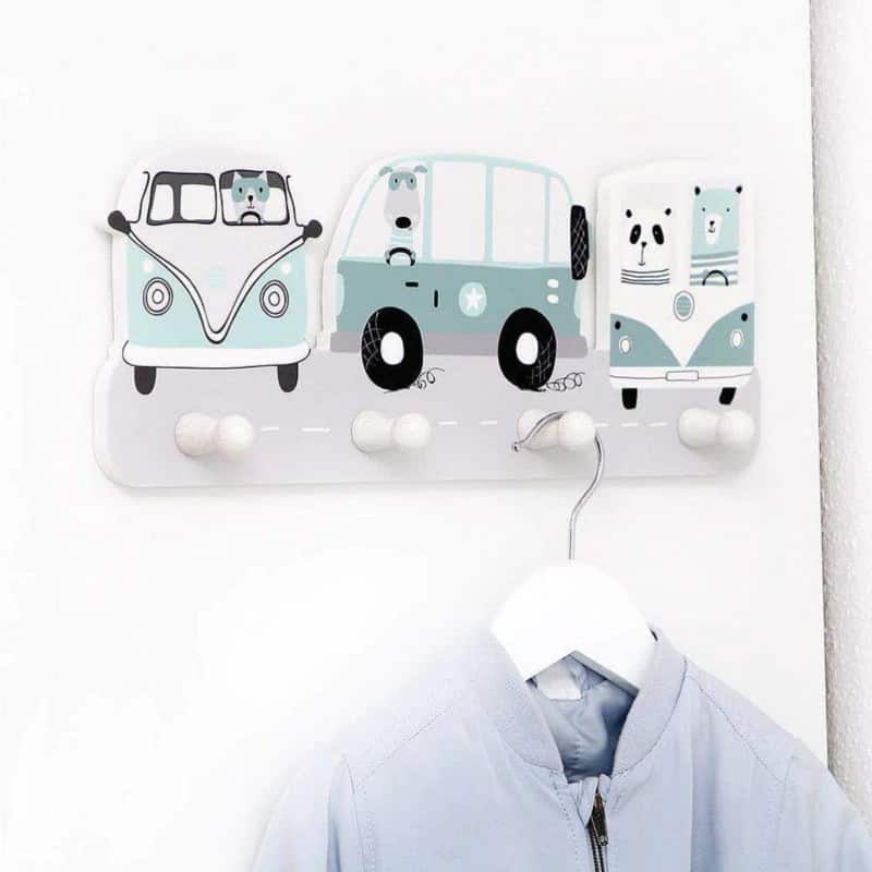 Porte manteau mural enfant voiture