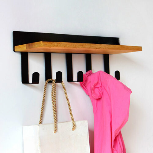 Porte manteau bois industriel