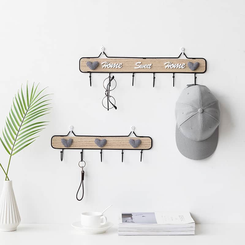 Porte manteau mural design chalet