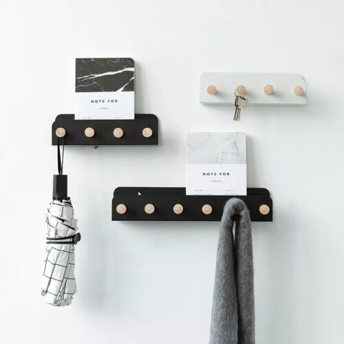 Porte manteau mural blanc design