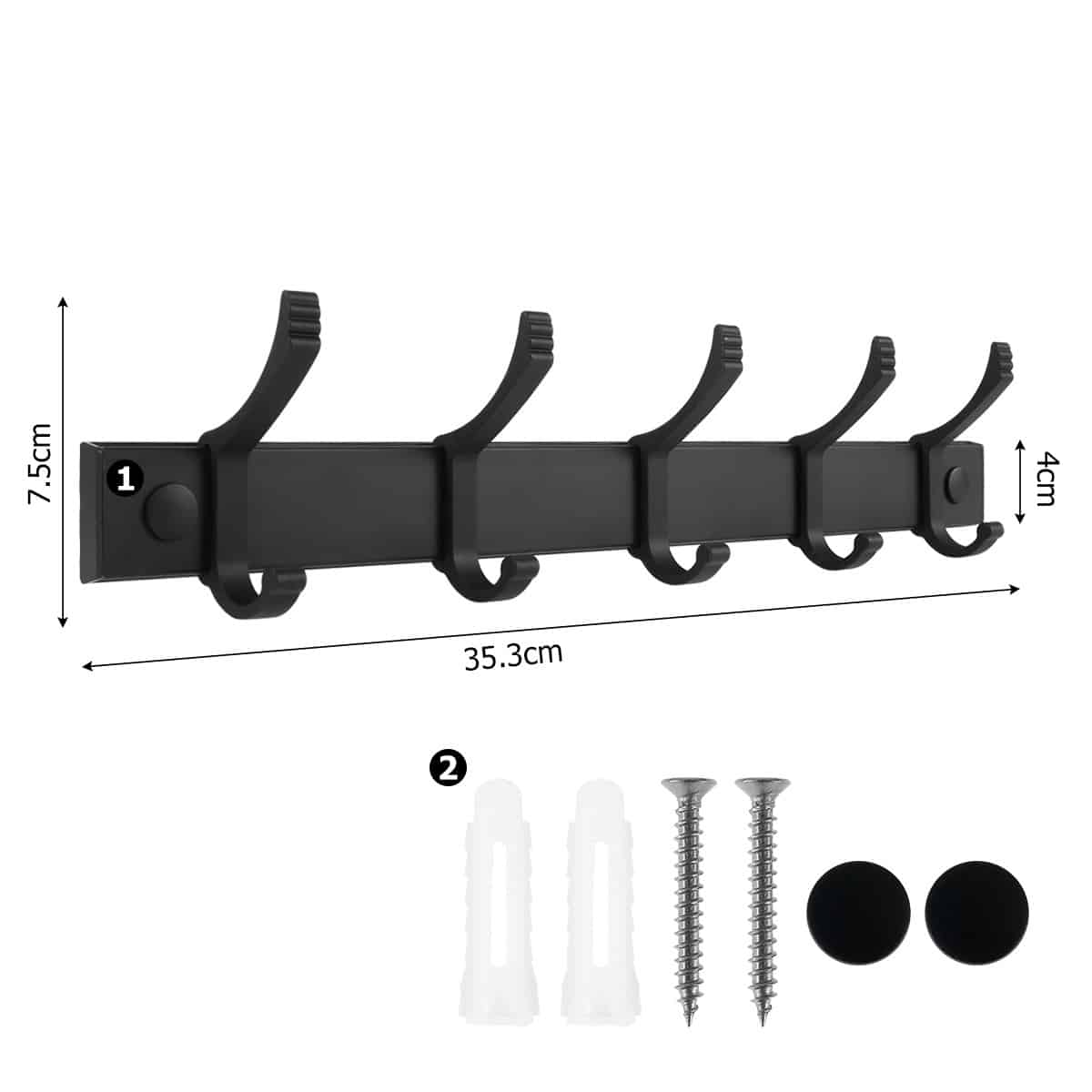 Porte manteau mural crochet – Image 4