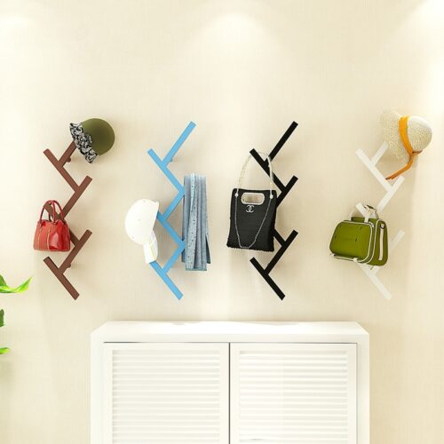Porte manteau mural en forme d'arbre