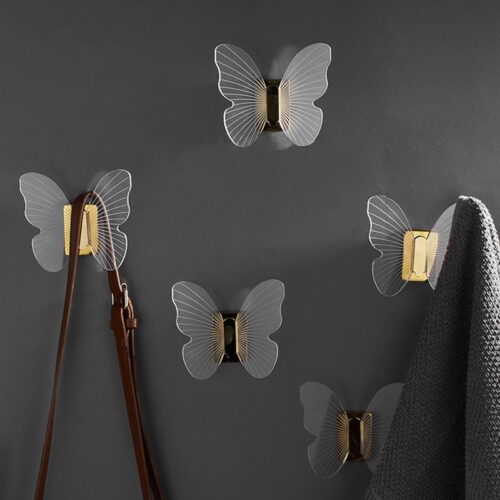 Porte manteau mural papillon design