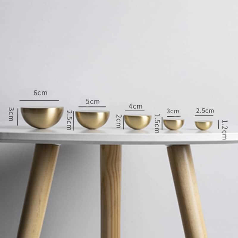 Porte manteau mural boule dorée – Image 4