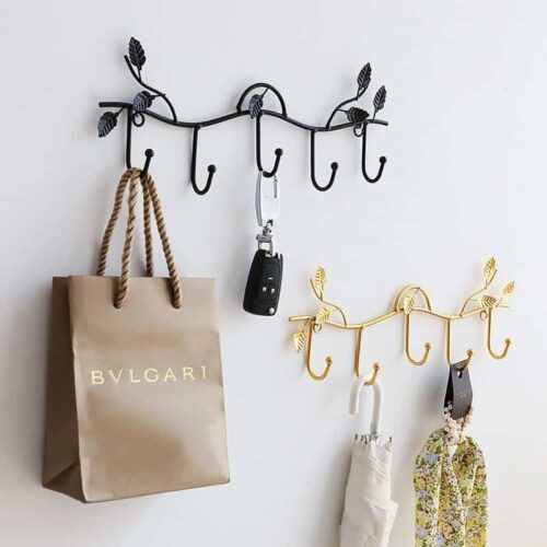 Porte manteau mural design fer forgÃ©