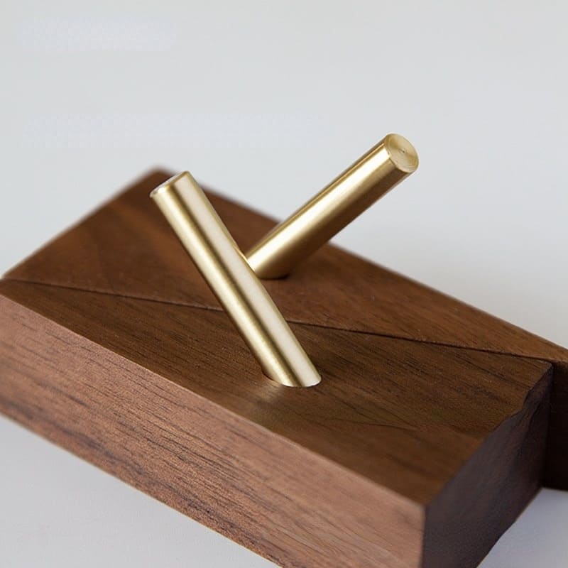 Porte manteau mural bois et fer – Image 9