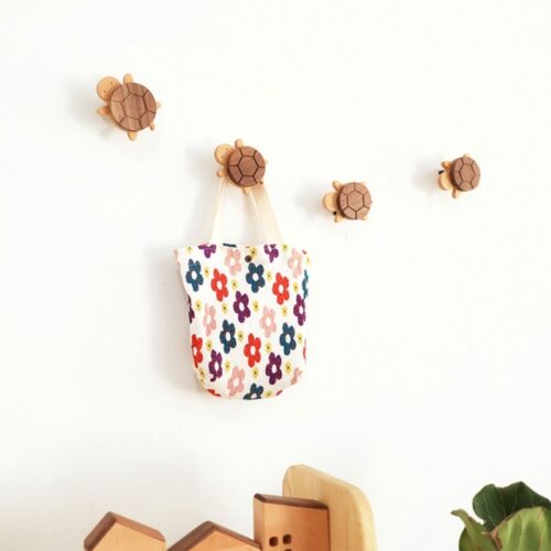 Porte manteau mural enfant en bois