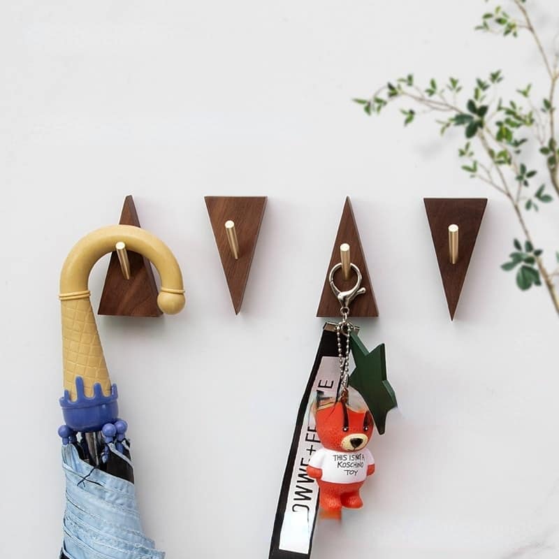 Porte manteau mural bois et fer