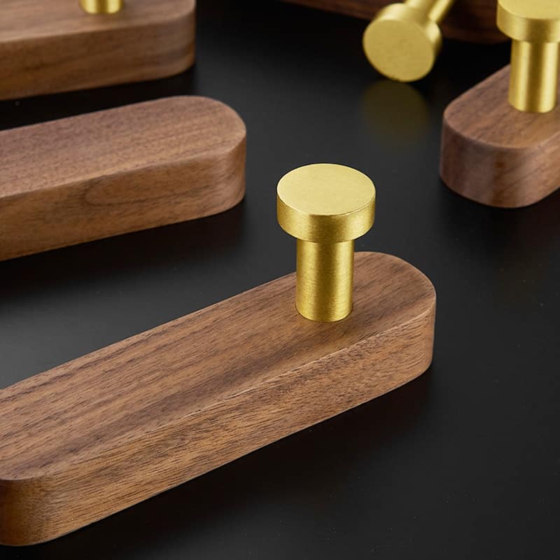 Porte manteau mural en bois vintage – Image 3