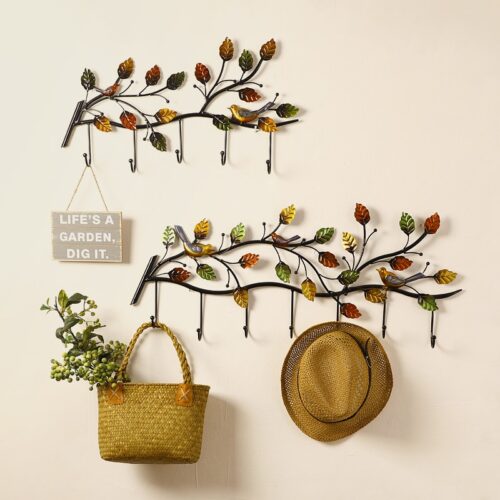 Porte manteau mural en fer forgÃ©