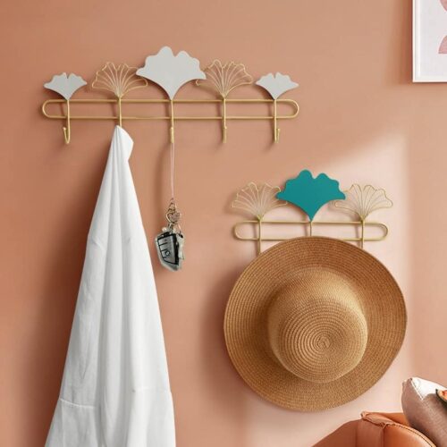 Porte manteau mural fleur