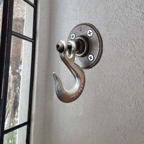 Porte manteau mural crochet industriel