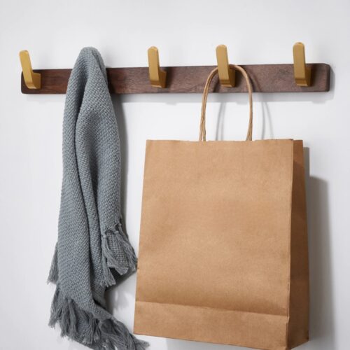 Porte manteau mural ancien bois