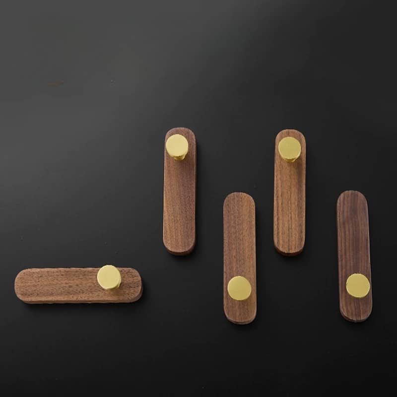 Porte manteau mural en bois vintage – Image 2