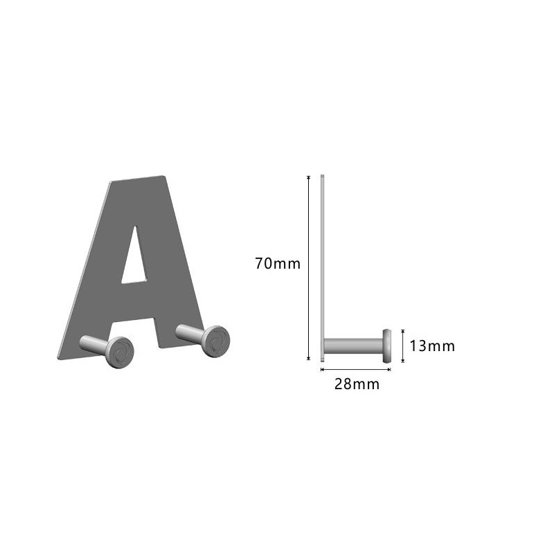 Porte manteau mural enfant lettre alphabet – Image 4